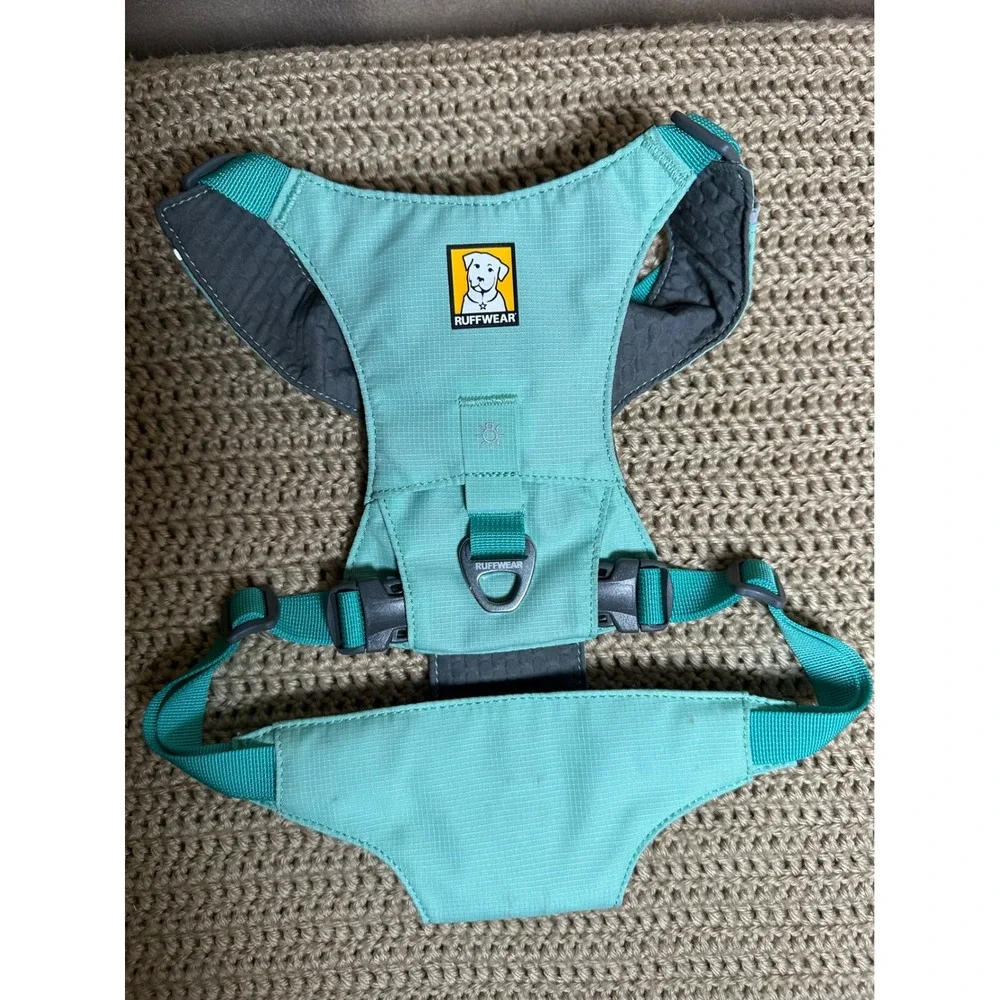 Ruffwear Front Range Dog Harness Teal Turquoise Medium Padded No Pull Reflective